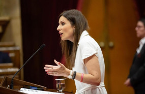 ep la portavozciudadanosparlament lorena roldan duranteintervencionuna sesionplenoparlamentcatalunya
