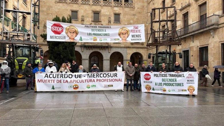 Los apicultores de Salamanca se concentran ante la Subdelegación del Gobierno en Salamanca | EUROPA PRESS ep los apicultores de salamanca se concentran ante la subdelegacion del gobierno en salamanca