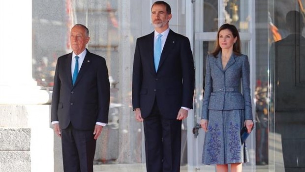 Los Reyes reciben al Presidente de Portugal, Marcelo Rebelo de Sousa | TWITTER DE LA CASA REAL ep los reyes recibenpresidenteportugal marcelo rebelosousa 20180416214102