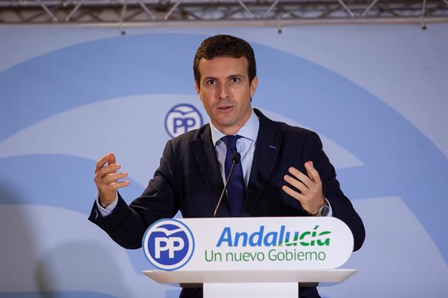 Pablo Casado en un acto del PP en Jerez | EUROPA PRESS ep pablo casadoun actoppjerez