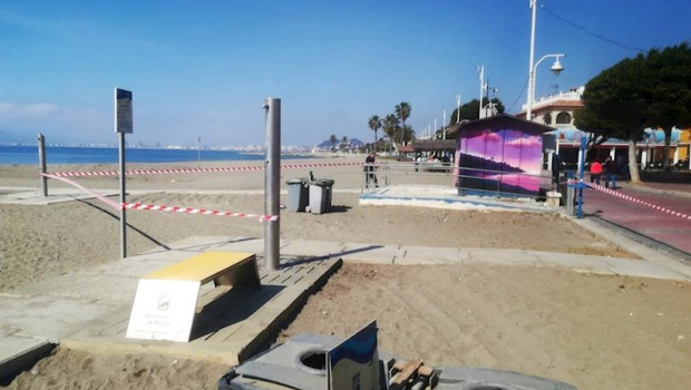 ep una playa precintada en la capital