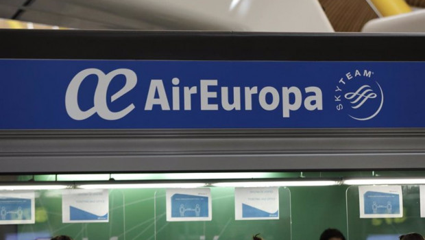 ep ventanilla de air europa en la terminal t4 del aeropuerto madrid-barajas