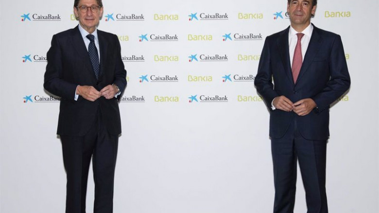 ep archivo   el presidente de bankia jose ignacio goirigolzarri y el consejero delegado de caixabank