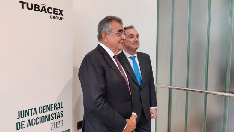 ep archivo el presidente de tubacex francisco javier garcia sanz y el ceo de la compania jesus ep archivo el presidente de tubacex francisco javier garcia sanz y el ceo de la compania jesus