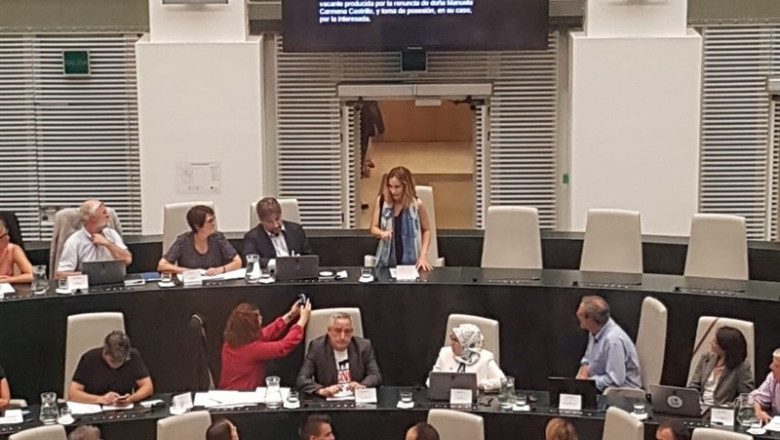 Carolina Pullido, nueva concejala de Más Madrid en el Ayuntamiento de Madrid. | EUROPA PRESS ep carolina pullido nueva concejalamas madridayuntamientomadrid