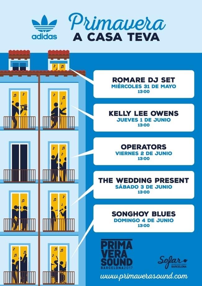 Cartel del Primavera a Casa Teva | PRIMAVERA SOUND ep cartelprimaveracasa teva