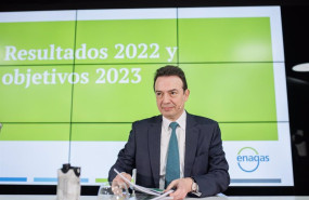 ep el consejero delegado de enagas arturo gonzalo durante la rueda de prensa de presentacion de