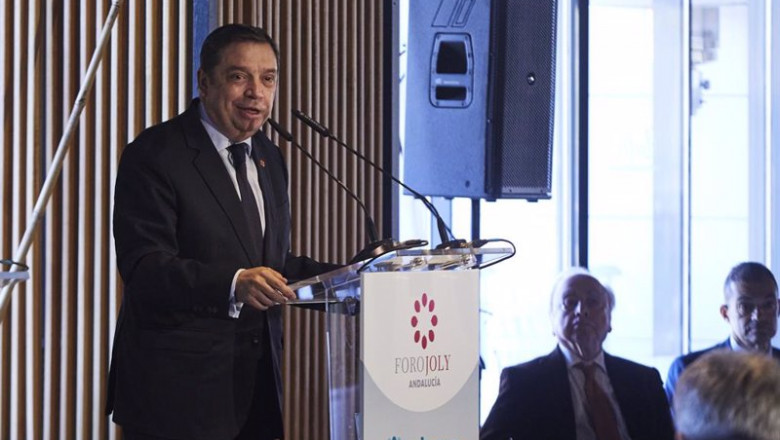 ep el ministro de agricultura pesca y alimentacion luis planas durante el desayuno del foro joly en