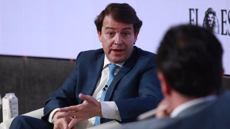 El presidente de la Junta de Castilla y León, Alfonso Fernández Mañueco | WAKE UP SPAIN ep el presidente de la junta de castilla y leon alfonso fernandez manueco durante su intervencion en