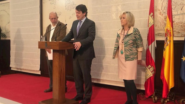 ep el presidente de la junta de castilla y leon alfonso fernandez manueco junto al vicepresidente