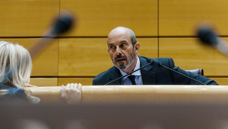 ep el presidente del senado pedro rollan durante una sesion plenaria en el senado a 22 de octubre de