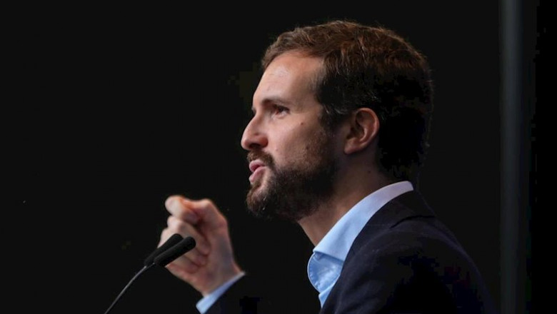 El presidente del PP, Pablo Casado | Jesús Hellín - Europa Press ep el presidente nacional del pp pablo casado interviene en la tradicional comida de navidad del pp