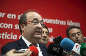 ep el primer secretario del psc miquel iceta atiende a los medios con motivo de su participacion en