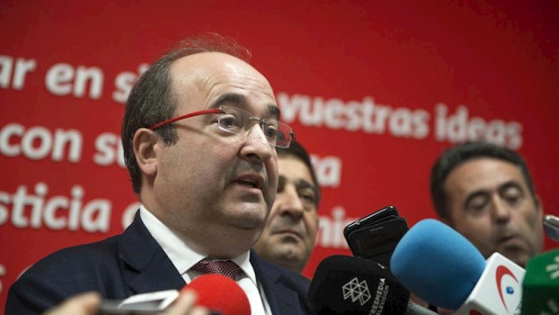 ep el primer secretario del psc miquel iceta atiende a los medios con motivo de su participacion en