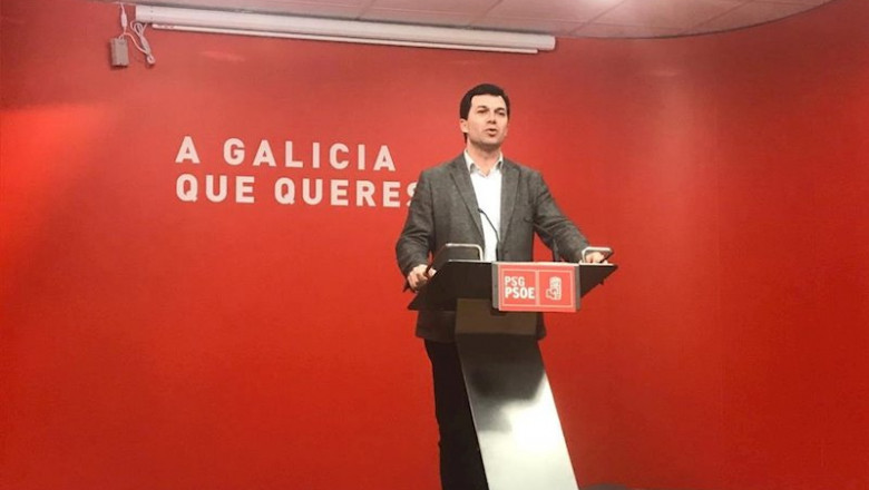 ep el secretario xeral del psdeg gonzalo caballero en la rueda de prensa