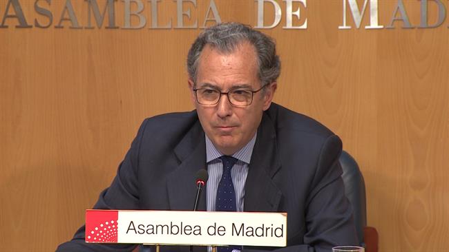 Enrique Ossorio, portavoz del PP en la Asamblea de Madrid, en rueda de prensa | EUROPA PRESS ep enrique ossorio portavozppla asambleamadrid en ruedaprensa
