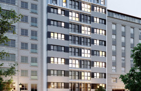 ep fachada principal de la promocion ponte de aedas homes en vigo