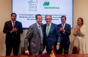 ep ignacio galan presidente de iberdrola y sheikh khalid bin thani al thani