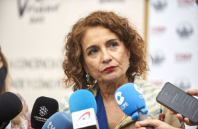 ep la ministra de hacienda maria jesus montero en una atencion a medios en una foto de archivo