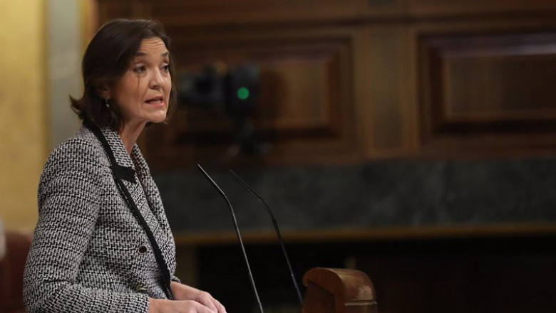 ep la ministra de industria comercio y turismo reyes maroto en el pleno del congreso de los ep la ministra de industria comercio y turismo reyes maroto en el pleno del congreso de los