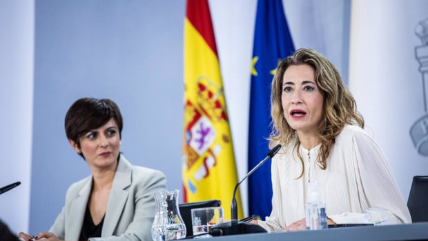 ep la ministra portavoz y de politica territorial isabel rodriguez i y la ministra de transportes