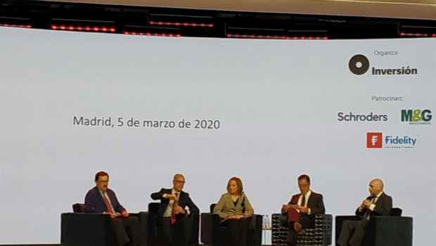 ep mesa de ponentes de las jornadas el futuro de la banca privada celebradas en madrid este jueves