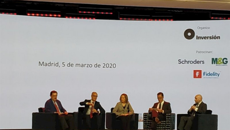 ep mesa de ponentes de las jornadas el futuro de la banca privada celebradas en madrid este jueves