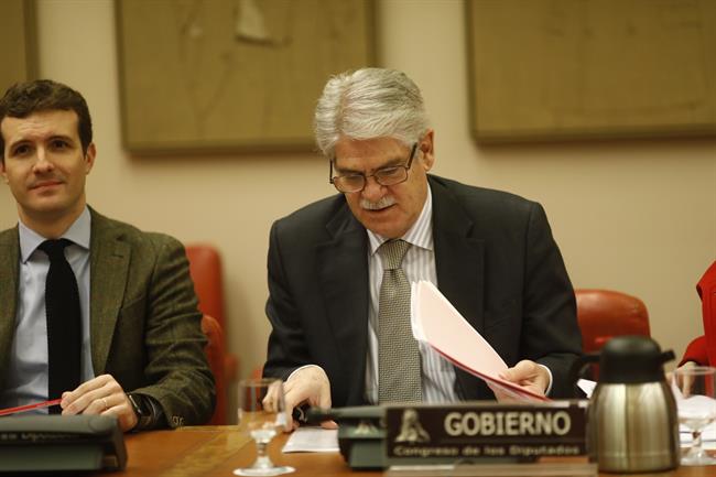El ministro Alfonso Dastis y el diputado del PP Pablo Casado en el Congreso | EUROPA PRESS ep ministro alfonso dastisdiputadopp pablo casadocongreso