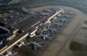 dl london heathrow airport terminal 4 aerial view
