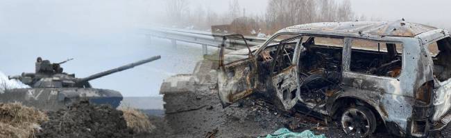 ucrania portada guerra coche calcinado2