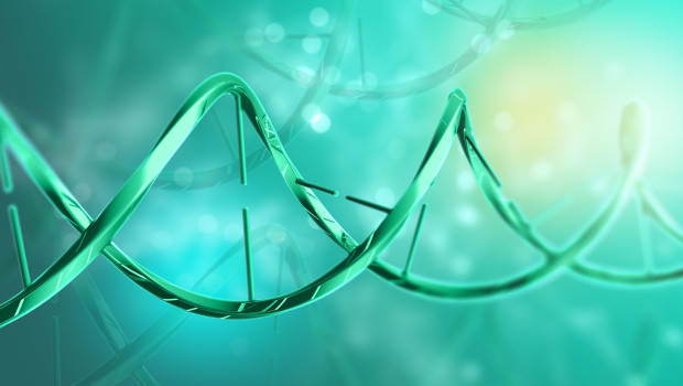 DNA 가닥이 있는 의료 배경의 3d 렌더링 20221110160327