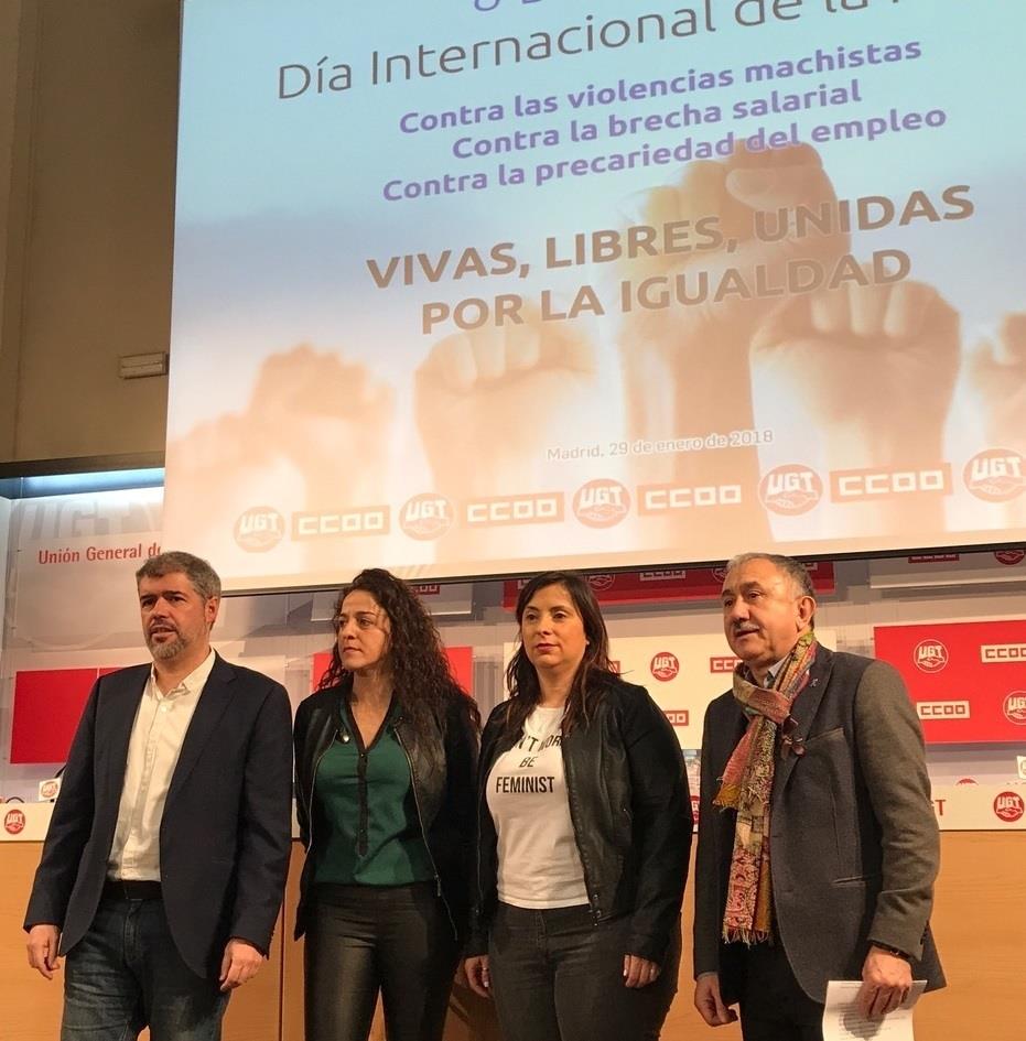 CCOO y UGT convocan paros laborales para el 8 de marzo, Día Internacional de la | EUROPA PRESS ep ccoougt convocan paros laborales8marzo dia internacionalla