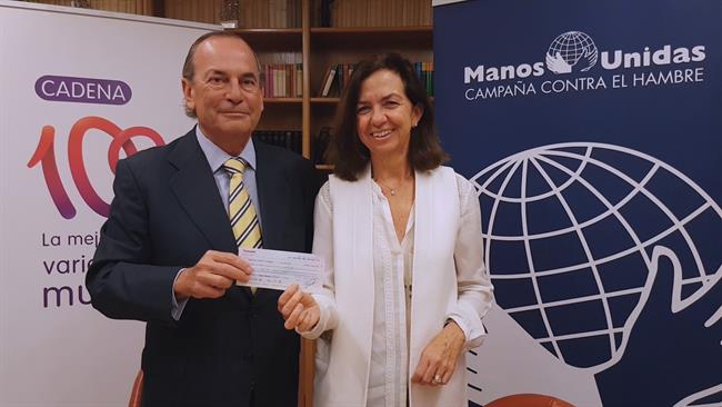 El consejero delegado del Grupo COPE y la presidenta de Manos Unidas | CADENA 100 ep consejero delegadogrupo copela presidentamanos unidas