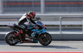 ep el piloto de motogp fabio quartararo petronas yamaha en los test de sepang malasia de 2020