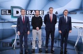 ep el president del pp pablo casado el secretari general de podemos pablo iglesias el president del
