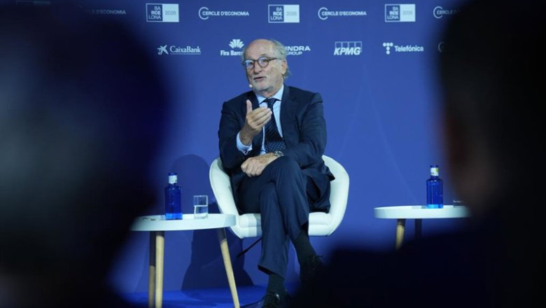 ep el presidente de repsol antonio brufau durante su participacion en la 41 reunio cercle deconomia