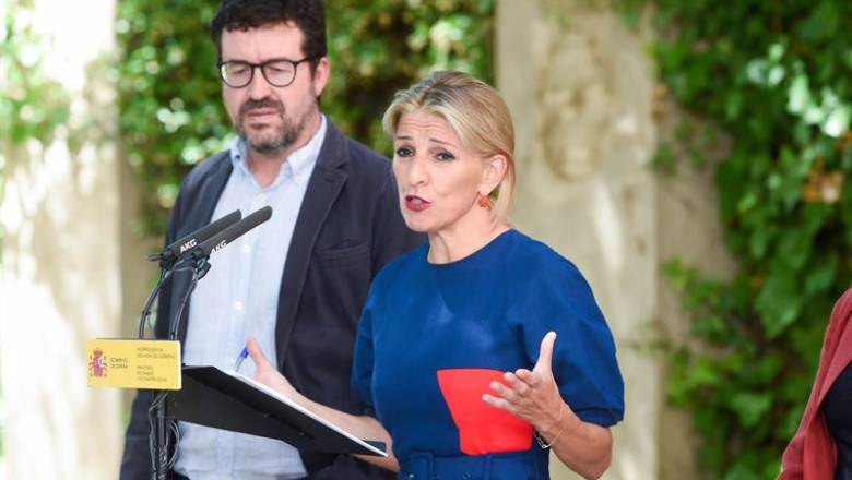 ep el secretario de estado de trabajo joaquin perez rey y la vicepresidenta segunda del gobierno y ep el secretario de estado de trabajo joaquin perez rey y la vicepresidenta segunda del gobierno y