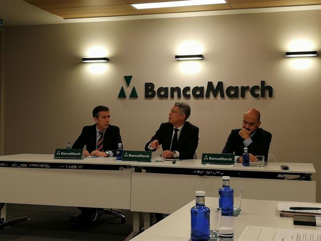 Expertos de Banca March durante su previsión de perspectivas para 2018 | EUROPA PRESS ep expertosbanca march duranteprevisionperspectivas2018