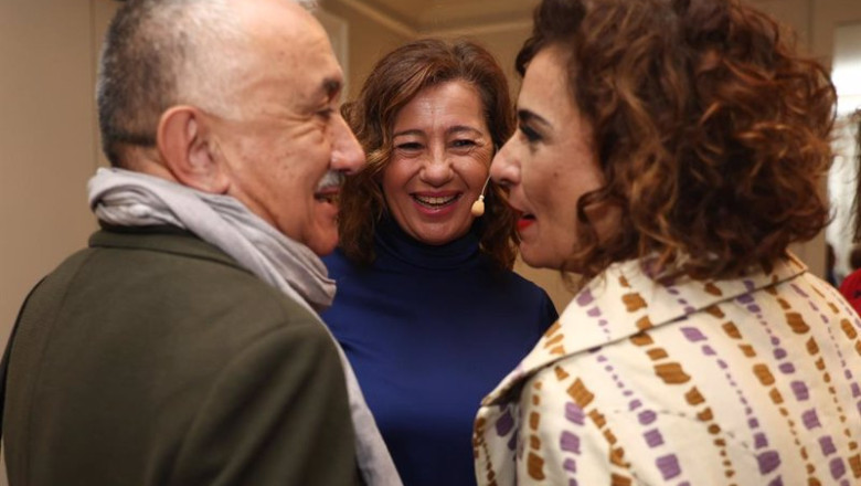 ep i d el secretario general de ugt pepe alvarez la presidenta del govern balear francina armengol y ep i d el secretario general de ugt pepe alvarez la presidenta del govern balear francina armengol y