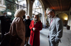 ep i d la vicerrectora de estudiantes celia aramburu la subdelegada del gobierno de salamanca maria
