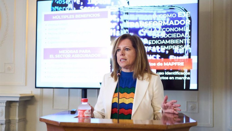 ep la ceo de mapfre espana elena sanz interviene durante la tercera jornada de los cursos de verano ep la ceo de mapfre espana elena sanz interviene durante la tercera jornada de los cursos de verano