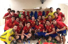 ep la seleccion sub-21 celebratriunfodinamarca