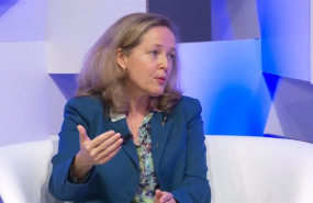 ep la vicepresidenta segunda y ministra de asuntos economicos nadia calvino en las jornadas de el