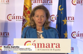 ep la vicepresidenta tercera y ministra de asuntos economicos nadia calvino en el pleno