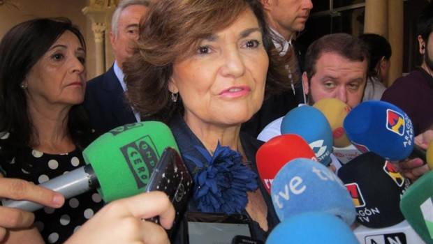 ep la vicepresidentagobierno carmen calvo ha asistidola tomaposesionpresidentearagon javier lamban