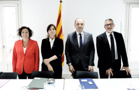 ep los consellers de presidencia albert dalmau de economia y finanzas alicia romero de empresa y