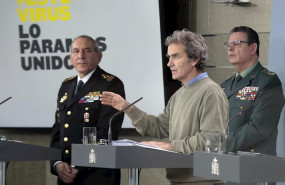 ep los directos adjuntos de la policia y la guardia civil con el experto de sanidad fernando simon