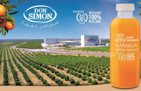 ep nuevo envase para el zumo exprimido de don simon elaborado con rpet 100 reciclado y 100