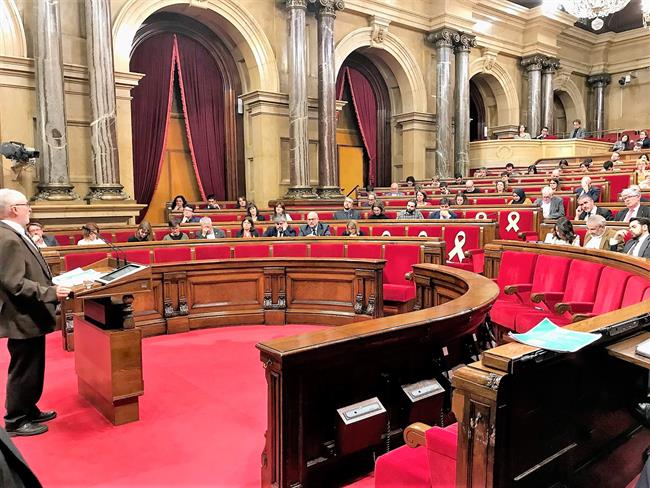 El Síndic de Greuges de Catalunya, Rafael Ribó, en el pleno del Parlament | EUROPA PRESS ep sindicgreugescatalunya rafael ribo enplenoparlament
