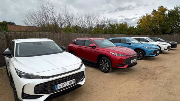 ep vehiculos de mg aparcados en madrid